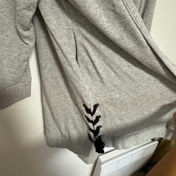 Sweater cardigan with hood - Picture 2 of 2